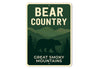 Bear Country Aluminum Sign Great Smoky Mountains Decor
