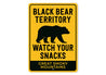 Black Bear Territory Sign Great Smoky Mountains Humor
