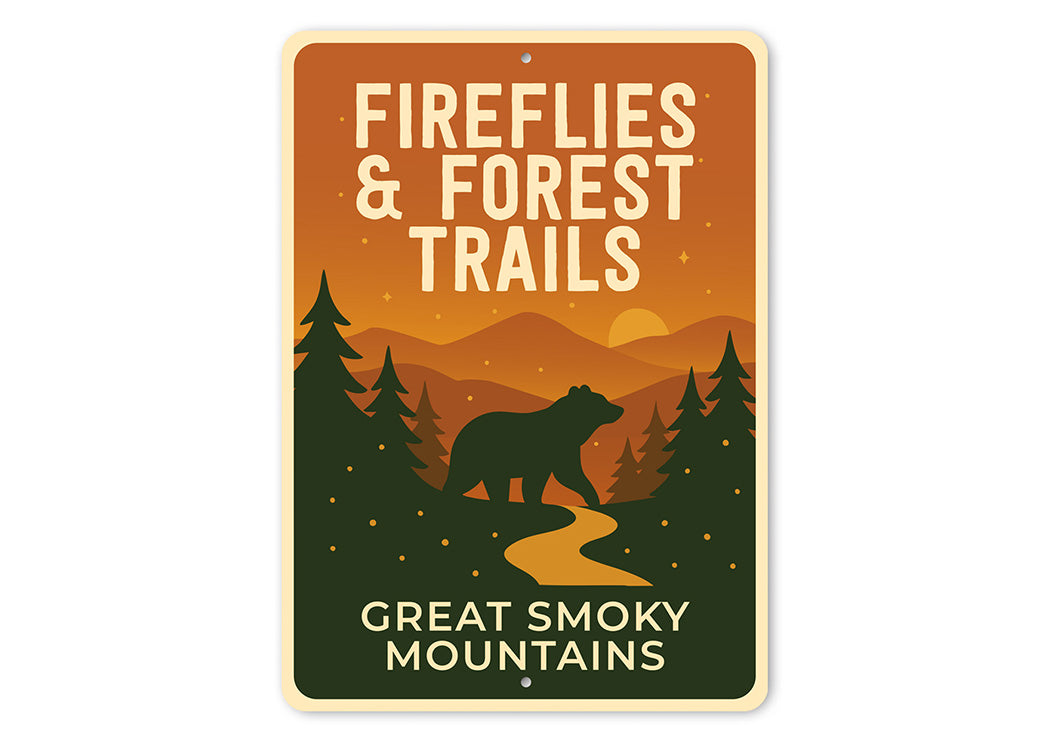 Fireflies & Forest Trails Sign Great Smoky Mountains