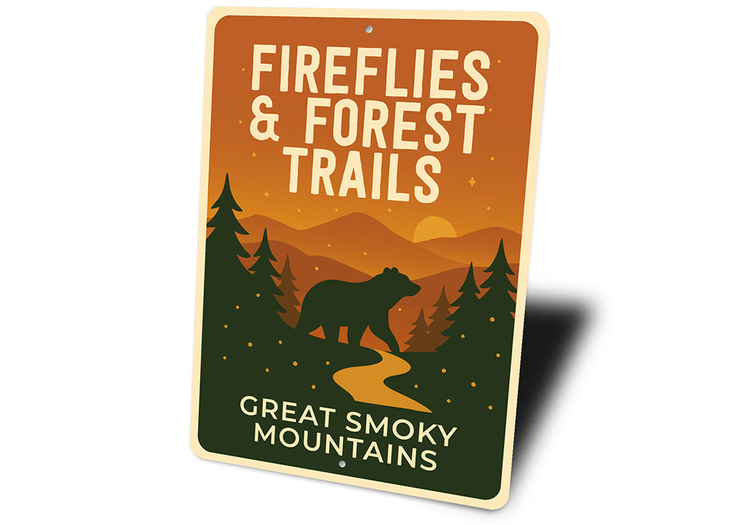 Fireflies & Forest Trails Sign Great Smoky Mountains