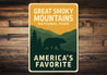Great Smoky Mountains Sign America's Favorite Park Decor