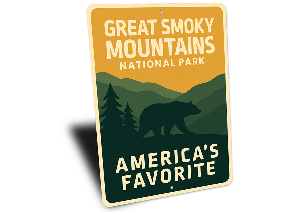 Great Smoky Mountains Sign America's Favorite Park Decor