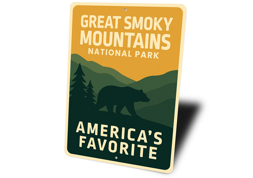 Great Smoky Mountains Sign America's Favorite Park Decor