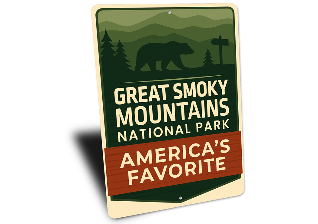 Great Smoky Mountains Sign America's Favorite Park