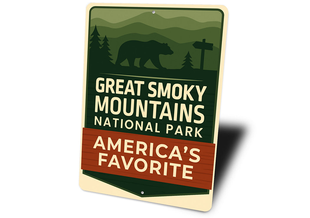 Great Smoky Mountains Sign America's Favorite Park