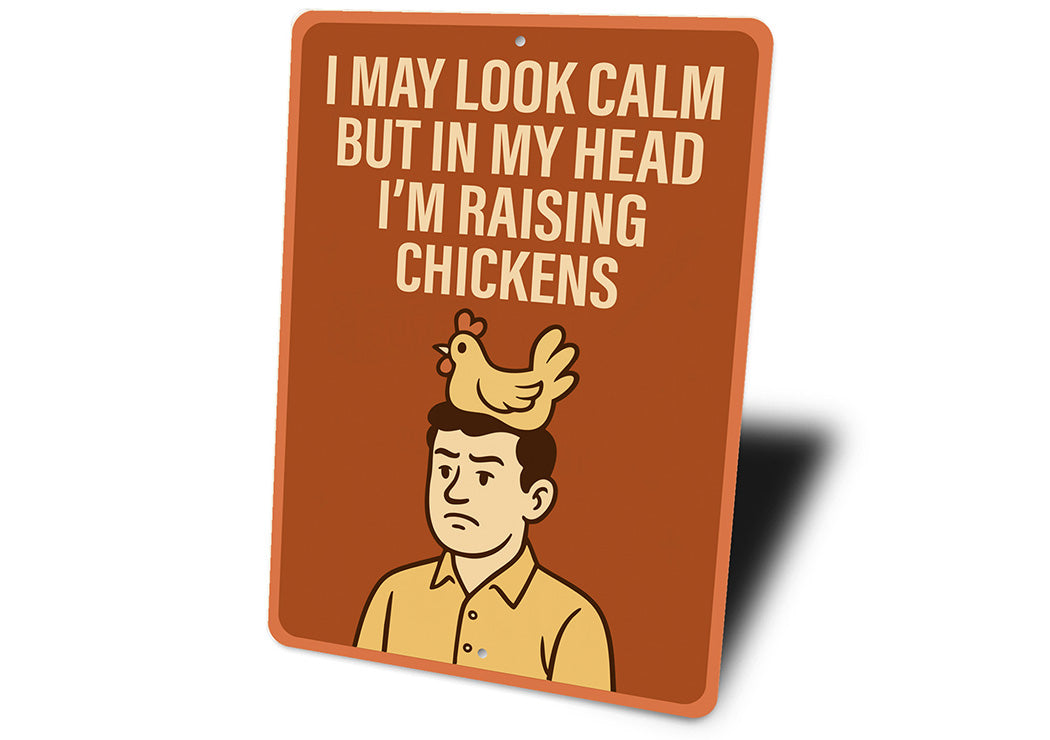 Chicken Lover I May Look Calm But I'm Raising Chickens