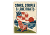Stars Stripes & Lake Nights Aluminum Patriotic Lake Decor