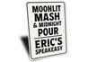 Moonlit Mash & Midnight Pour Aluminum Sign Speakeasy