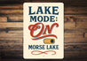 Lake Mode On Morse Lake Aluminum Decor Sign