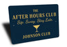 After Hours Club Sip Sway Stay Late Personalized Bar Sign