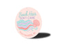Gulf Shores Aluminum Round Sign - Beach Hair Don't Care