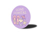 Gone Coastal Flip Flops Starfish Cocktails Round Sign