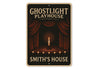Ghostlight Playhouse Scary Theatre Personalized House Sign