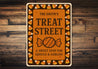 Treat Street A Sweet Stop For Ghouls And Goblins Sign