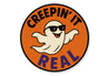 Creepin It Real Cool Ghost In Sunglasses Round Sign