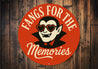Fangs For The Memories Vampires Heart Sunglasses Round Sign