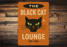 The Black Cat Lounge Established Year Sign