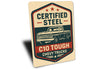 Certified Steel Chevy C10 Tough Truck Retro Sign