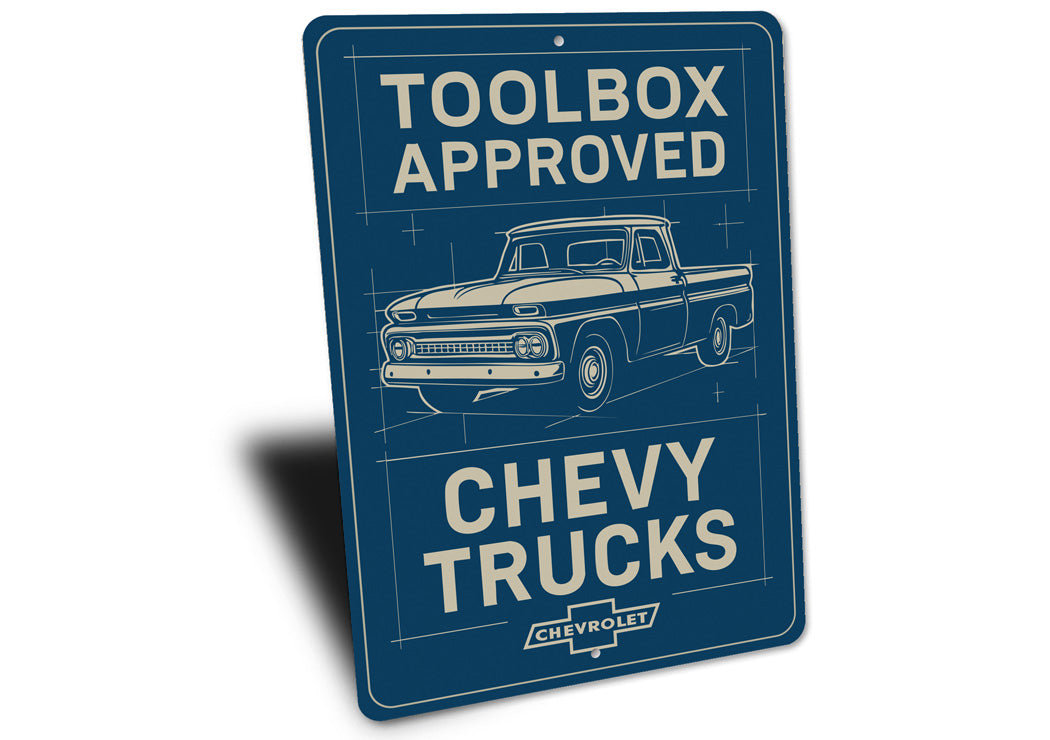 Chevy Trucks Toolbox Approved Chevrolet Signs