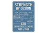 Chevy C10 Engineered To Endure Strength By Design Sign