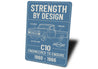 Chevy C10 Engineered To Endure Strength By Design Sign
