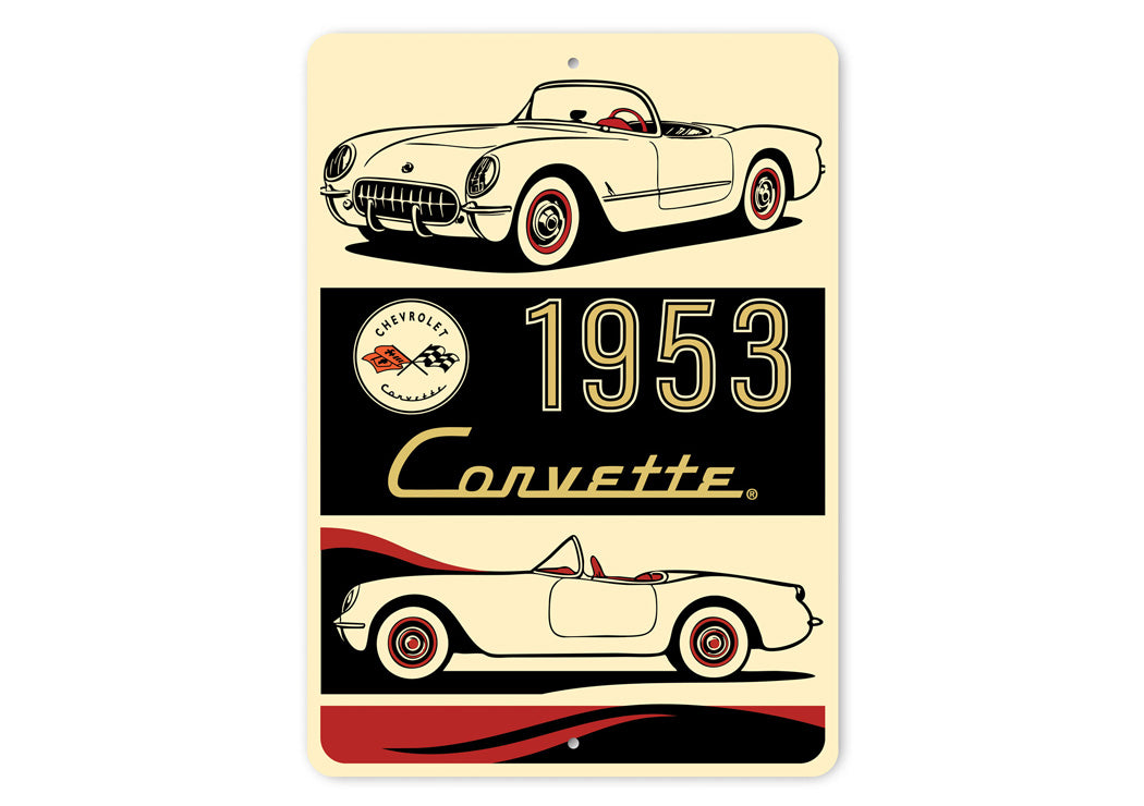 C1 Corvette 1953 Classic Chevrolet Sign