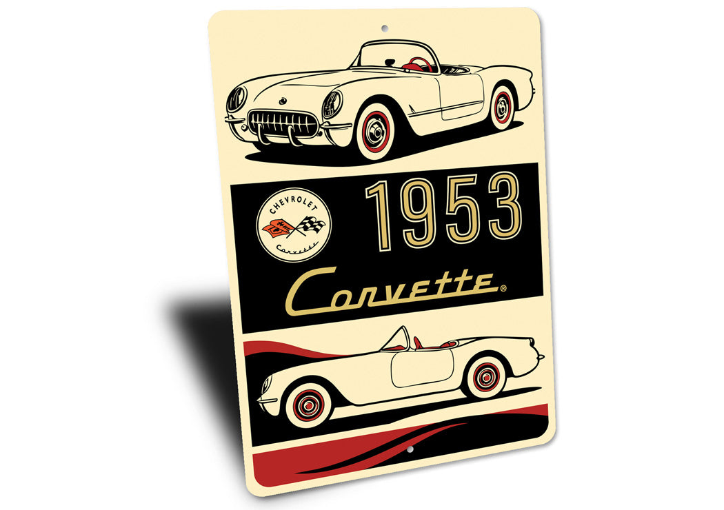C1 Corvette 1953 Classic Chevrolet Sign