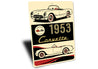 C1 Corvette 1953 Classic Chevrolet Sign
