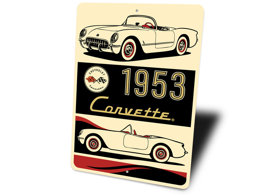 C1 Corvette 1953 Classic Chevrolet Sign