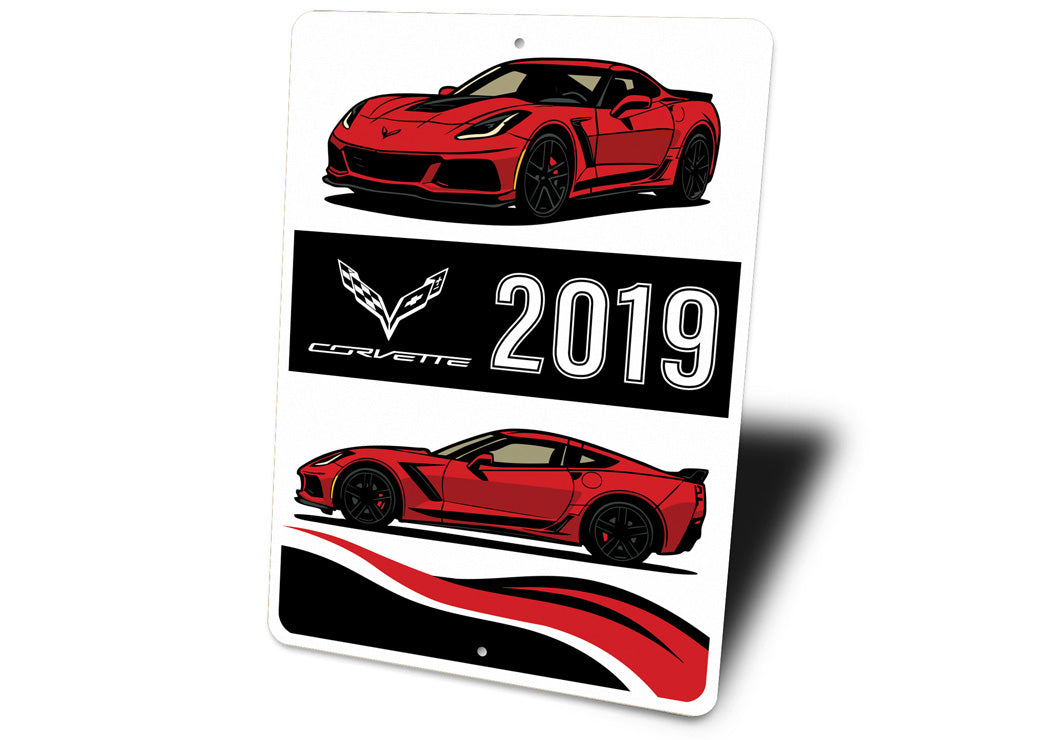 C7 Corvette 2019 Chevrolet Sports Car Sign