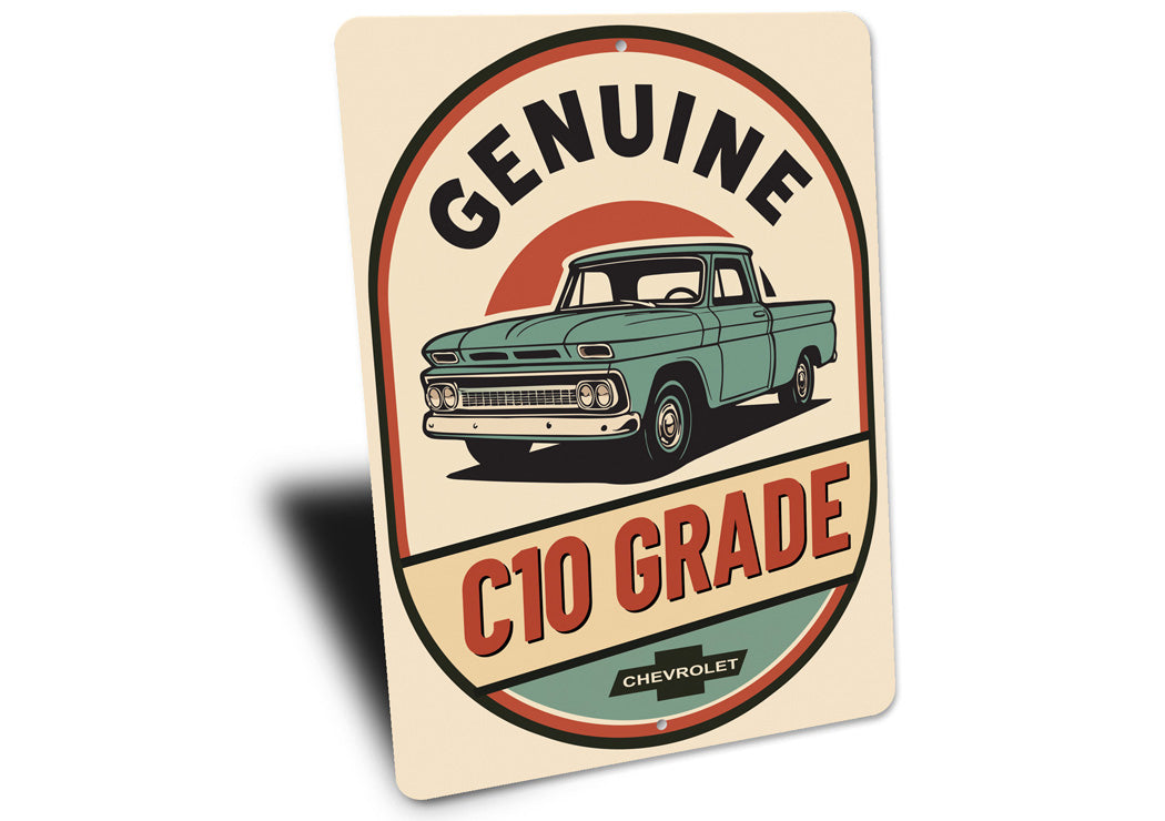 Genuine C10 Grade Chevy Trucks Chevrolet Sign