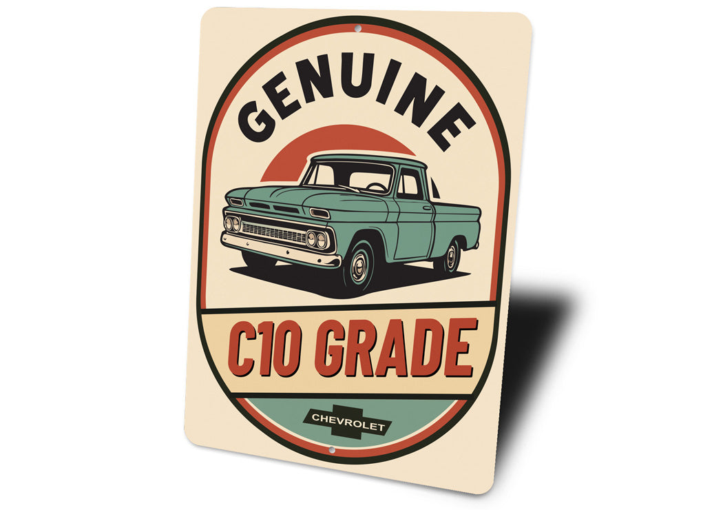 Genuine C10 Grade Chevy Trucks Chevrolet Sign
