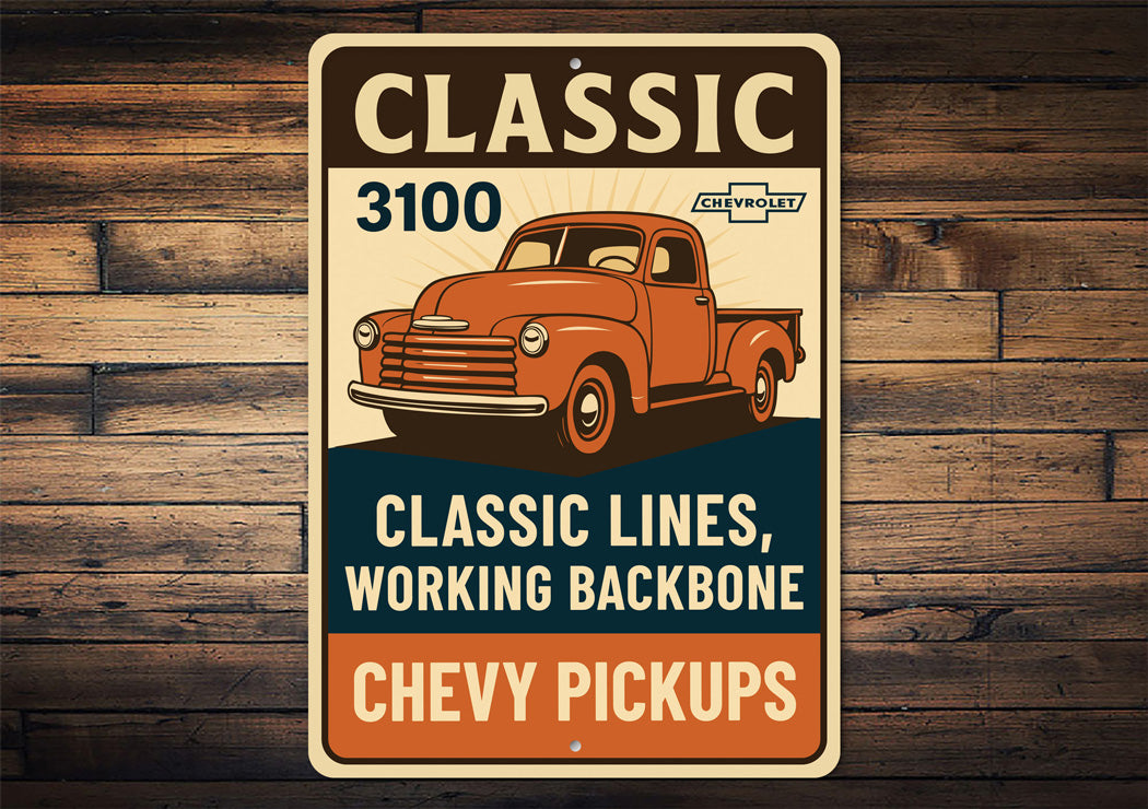 Chevy Pickups Classic 3100 Classic Lines Working Backbone
