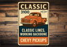 Chevy Pickups Classic 3100 Classic Lines Working Backbone