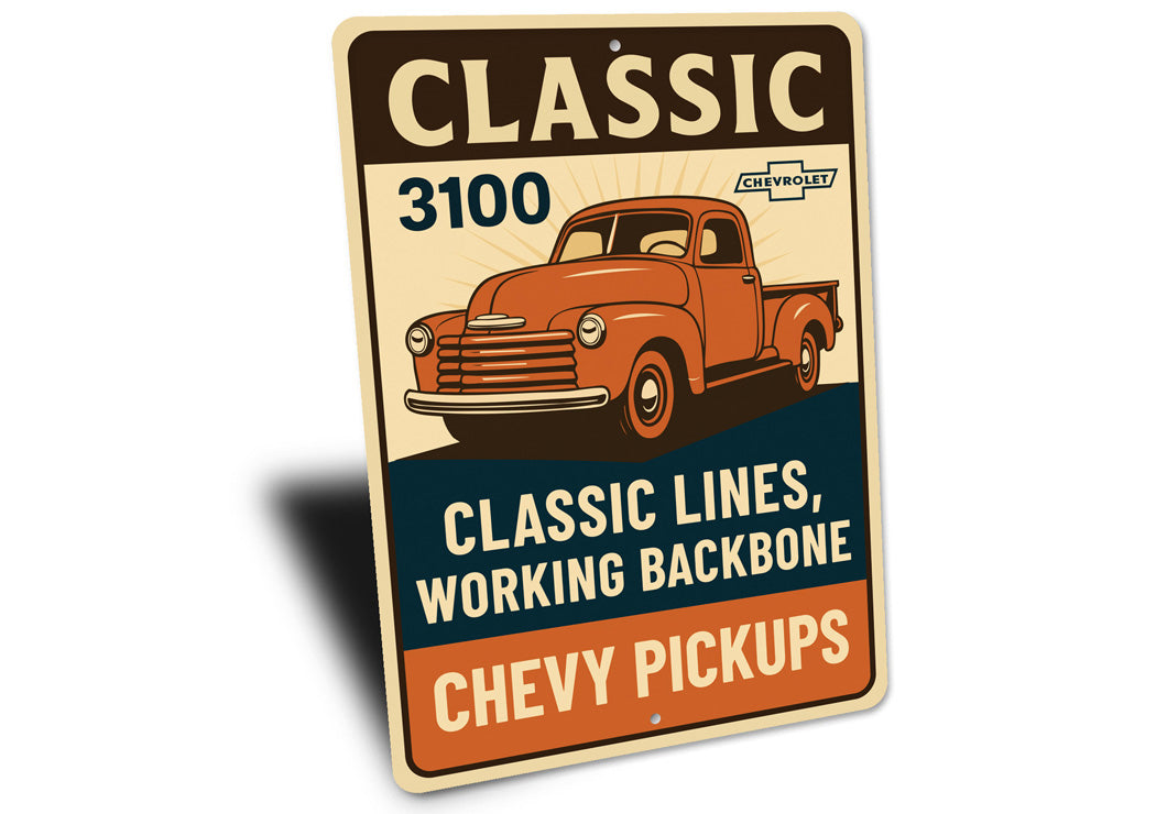 Chevy Pickups Classic 3100 Classic Lines Working Backbone