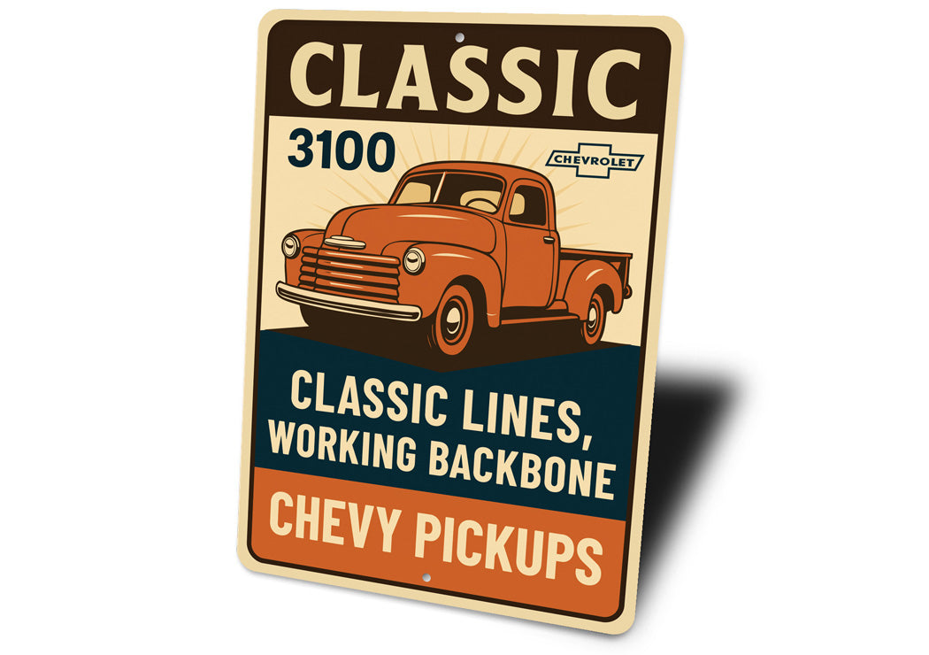 Chevy Pickups Classic 3100 Classic Lines Working Backbone