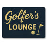 Golfer's Lounge Golf Ball Aluminum Decor Sign