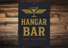 Hangar Bar Raise Your Spirits Cocktail With Wings Sign