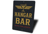 Hangar Bar Raise Your Spirits Cocktail With Wings Sign