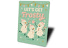 Let's Get Frosty Dancing Snowmen With Candy Canes Sign