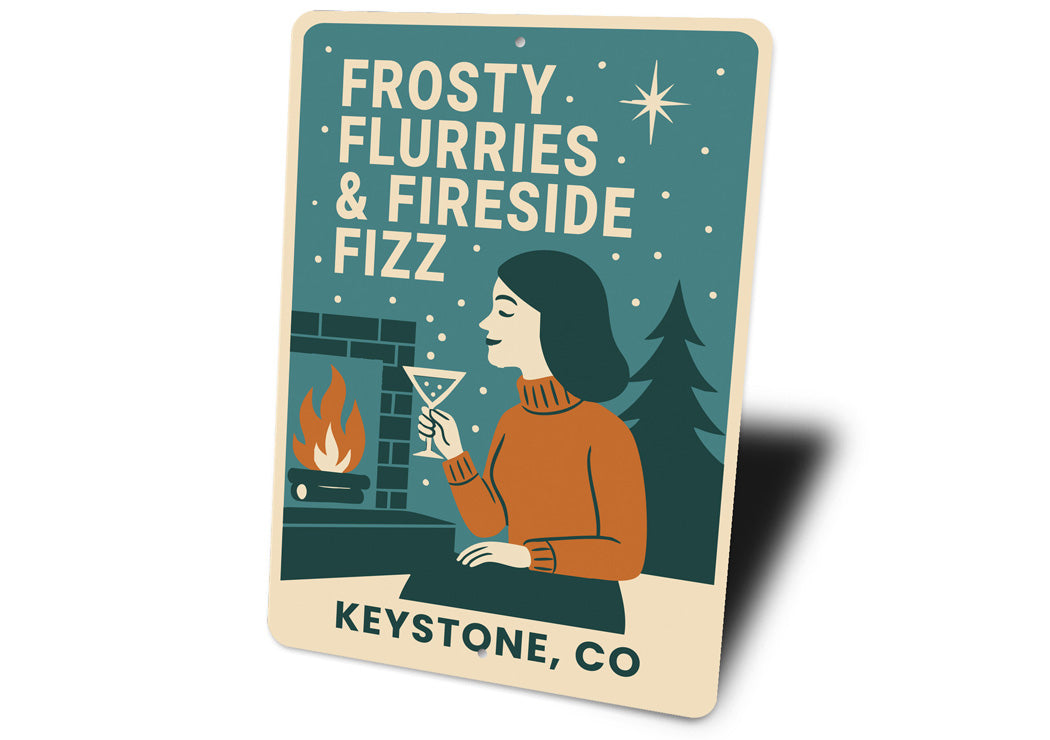 Frosty Flurries And Fireside Fizz Keystone Colorado Sign