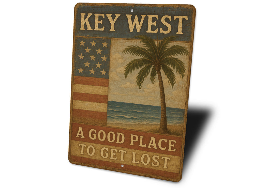 Key West A Good Place To Get Lost Seaside Sign