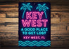 Key West A Good Place To Get Lost Neon Sign