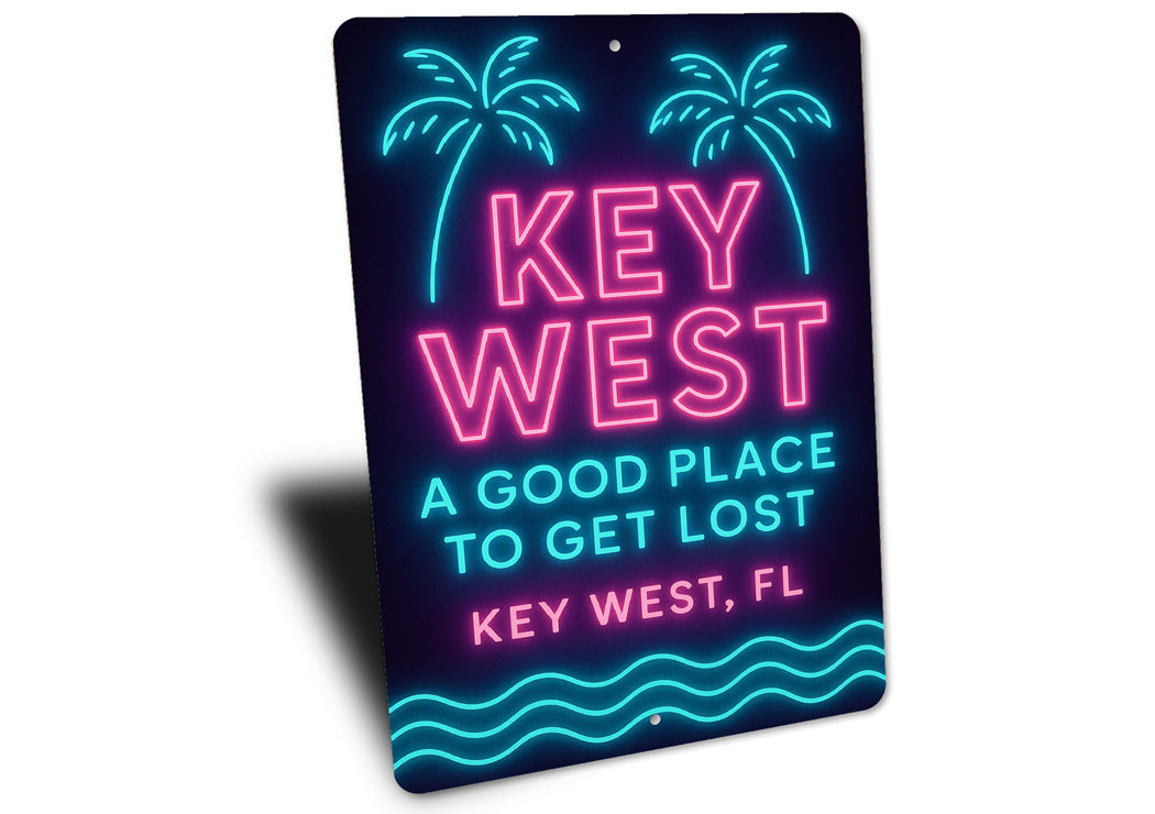 Key West A Good Place To Get Lost Neon Sign