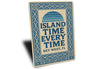Key West Island Time Every Time Mediterranean Tile Sign