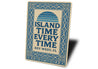 Key West Island Time Every Time Mediterranean Tile Sign