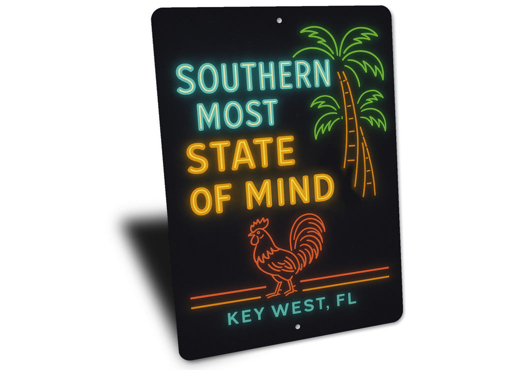 Southernmost State Of Mind Key West Retro Neon Sign