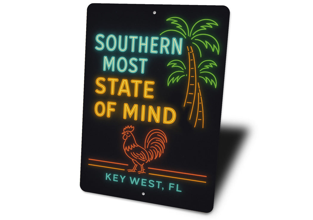 Southernmost State Of Mind Key West Retro Neon Sign