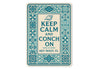 Keep Calm And Conch On Key West Tile-Inspired Beach Sign