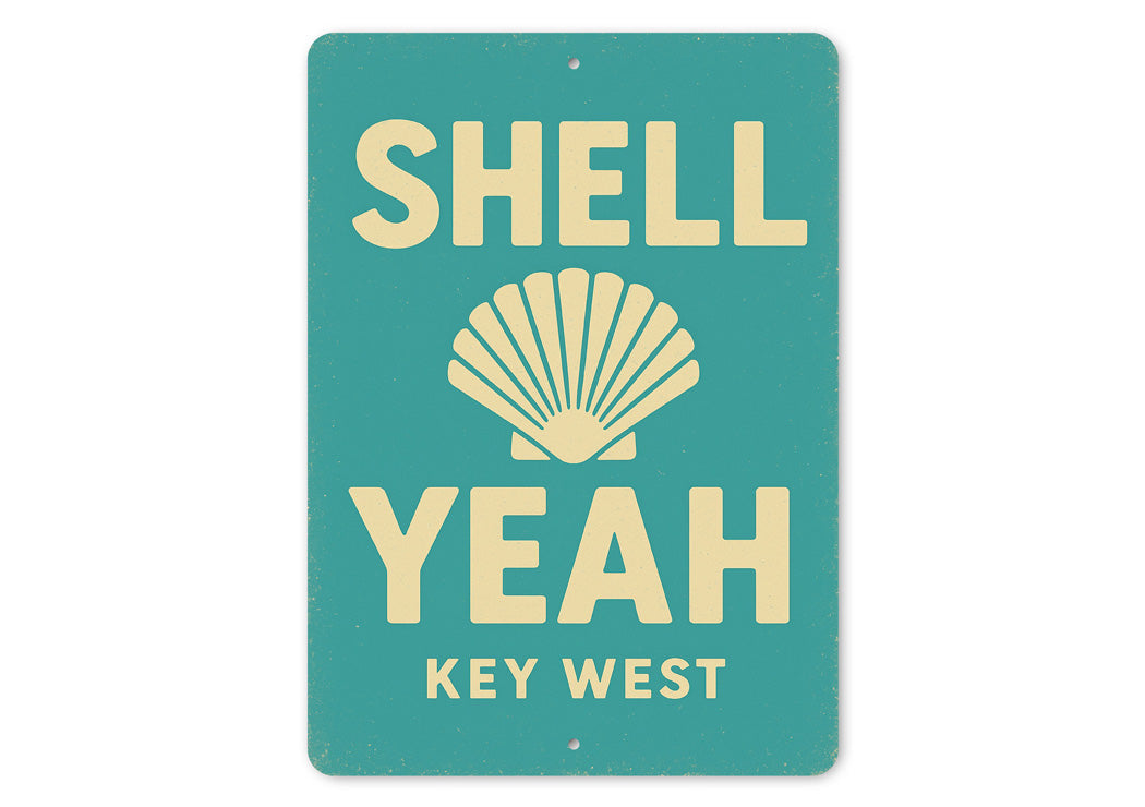 Shell Yeah Beach Pun Beachhouse Sign